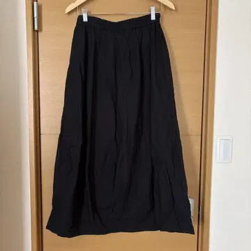블랙 라이카 플레어 스커트 코튼 미사용