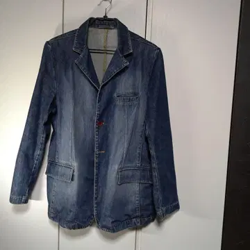 데님 자켓 원 버튼 블레이저