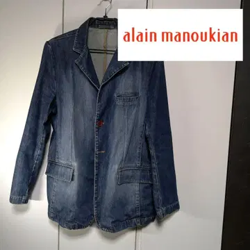 U [ 열람수 82 ] 데님 자켓 원 버튼 블레이저