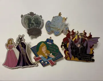 Sleeping Beauty 핀 배지 세트 잠자는 숲속의 미녀 신데렐라