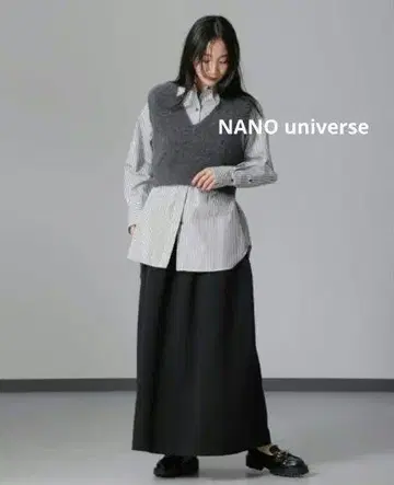 NANO universe 2WAY 베어 니트 스커트