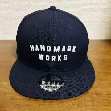 HANDMADE WORKS 네이비 캡