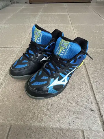 Mizuno 테니스화 파랑/블랙/노랑 23cm 새상품