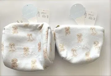 젤라또피케 토이 푸들 패턴 파우치, 티슈 파우치 세트