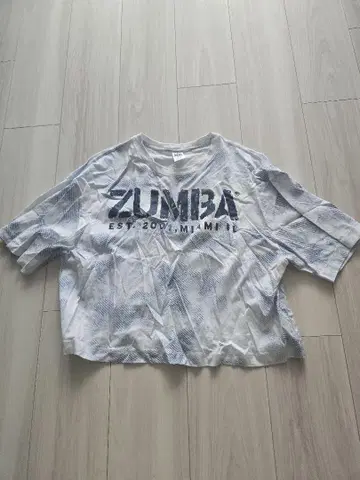 ZUMBA 그레이 XS 티셔츠 XS