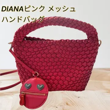 DIANA 다이애나 핑크 메쉬 핸드백 2WAY
