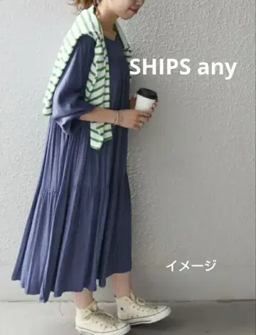SHIPS 쉽스애니 티어드 원피스