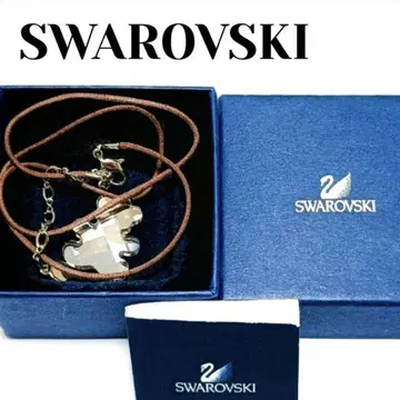 스와로브스키 박스 포함 목걸이 테디베어 곰 SWAROVSKI