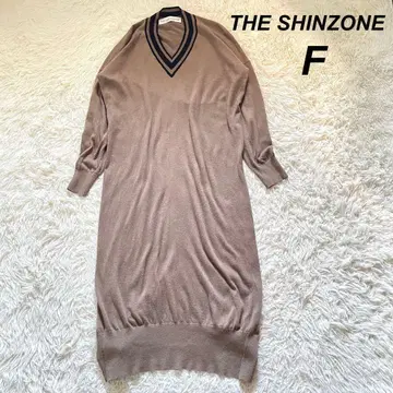 THE SHINZONE 칠드런 원피스 롱 니트 울 혼방 F