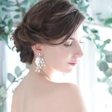 STELLA BRIDAL 잎 디자인 귀찌