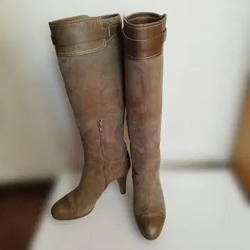 mieuriller 브라운 스웨이드 롱 부츠 일본제