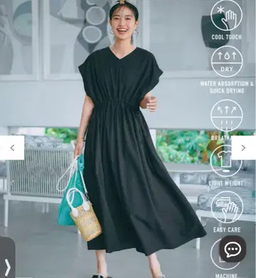 BREEZEMOVE 허리 드로스트 원피스 안피로