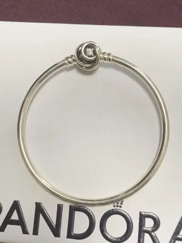 Pandora 실버 매듭 모티브 팔찌 사이즈 17cm
