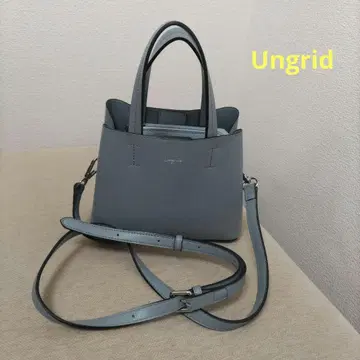 [ Ungrid ] 핸드백 블루 그레이 숄더백 아오리 포켓