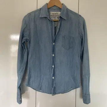 Frank & Eileen 데님 셔츠 XS 라이트 블루
