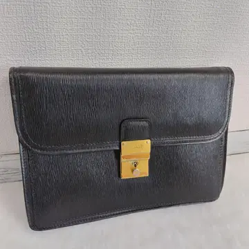 새상품급 BALLY 발리 세컨드백 클러치백 가죽 블랙