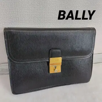 새상품급 BALLY 발리 세컨드백 클러치백 가죽 블랙