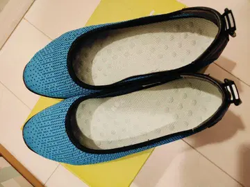 포투쓰리 디자인 (24cm) 블루 슬립온 37 사이즈
