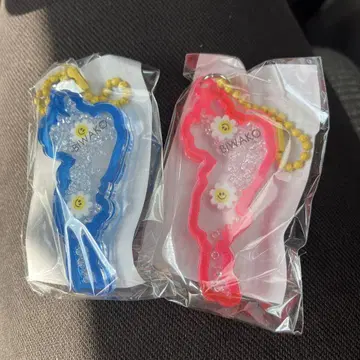 비와코 아크릴 키링 2개