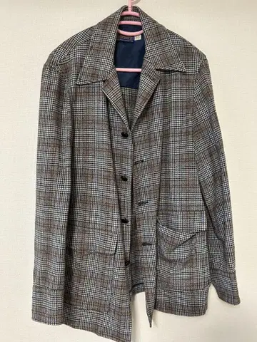 Pendleton 체크 무늬 테일러드 자켓 S