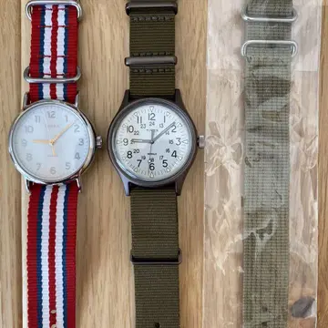 Timex 손목시계 2개 세트 여분 스트랩 포함