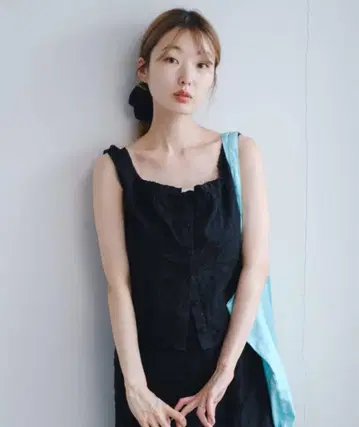 Kastane / 코튼 레이스 뷔스티에 블랙