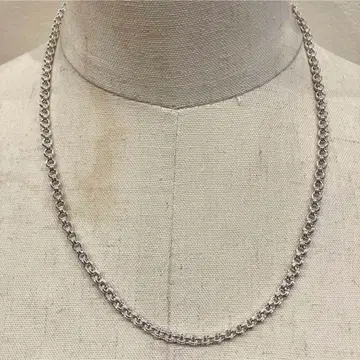 SILVER925 더블 오벌 목걸이/실버 목걸이