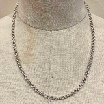 SILVER925 더블 오벌 목걸이/실버 목걸이