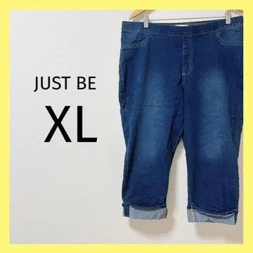 8 JUST BE 데님 팬츠 XL 팬츠 데님 구제 의류 숏팬츠 스트레치