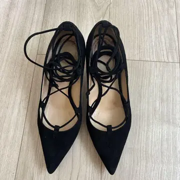 파비오 루스꼬니 블랙 스웨이드 하이힐 36