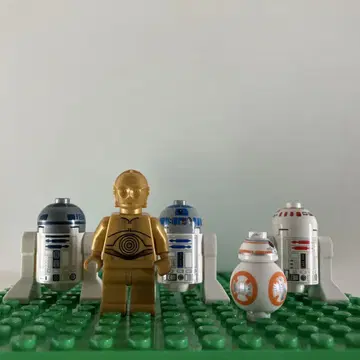LEGO 스타 워즈 C-3PO bb8 R2D2 미니 피규어 정품