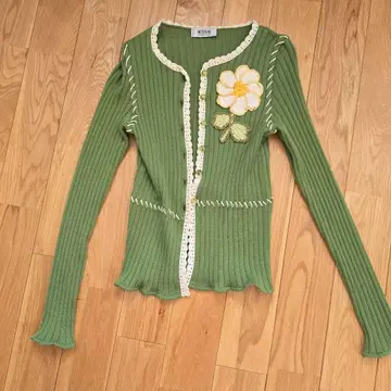 MOSCHINO CHEAPANDCHIC 그린 가디건