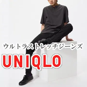 UNIQLO 울트라 스트레치 청바지 32인치 블랙