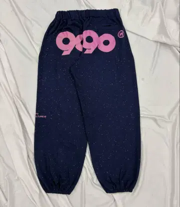 9090girl 90 로고 글리터 스웻 팬츠
