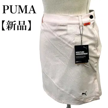 [ 새상품 ] PUMA 골프 로고 자수 드라이셀 타이트 스커트