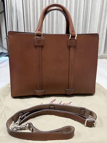 르 보네르 부테로 천 지퍼 브리프 케이스 브라운 르 보네르