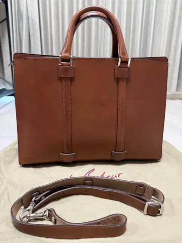 르 보네르 부테로 천 지퍼 브리프 케이스 브라운 르 보네르