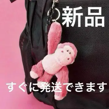 니키 NICI 봉제 인형 키링 핑크 고릴라 글리터 하트