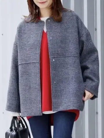 JOURNALRSTANDARD 슈퍼 140 비버 노카라 숏