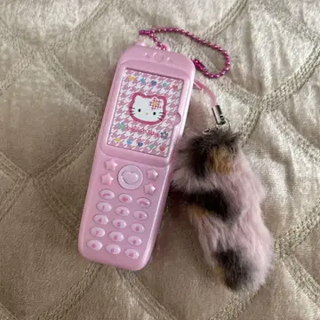 키티 가라케 키링 핑크