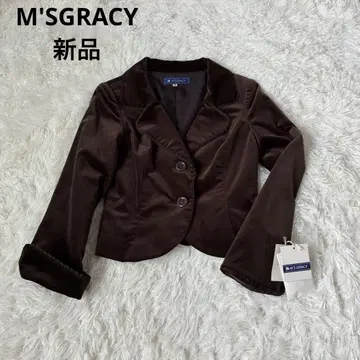 새상품 MSGRACY 엠즈 그레이시 벨로아 자켓 브라운
