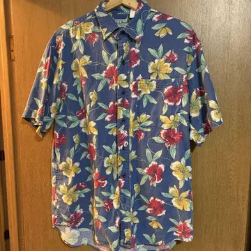 90's L.L.Bean "COOL WEAVE" 하와이안 셔츠