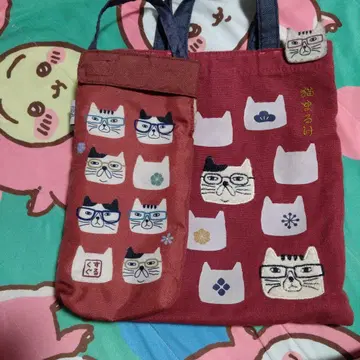 고양이 가득 토트백 & 파우치