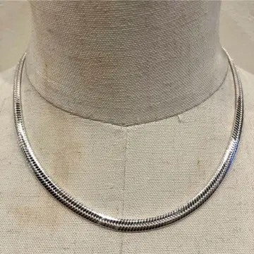 SILVER925 HERRINGBONE NECKLACE/실버 목걸이