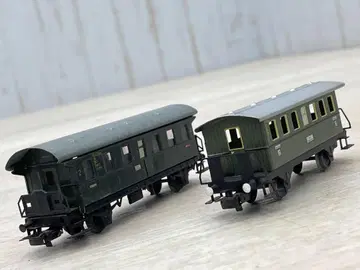 HO 게이지 메르클린 여객차 4051/4002 2점 철도 모형 독일제
