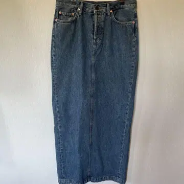 WARDROBE.NYC 데님 맥시 스커트