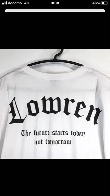 새상품 LOWREN 피트니스 반팔 T셔츠 화이트 화이트 LL 필모어