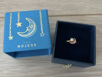 NOJESS 오팔 핑키링 골드 톤 5호