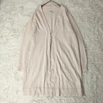 휴먼 우먼 캐시미어 블렌드 롱 가디건 울 후크 버튼