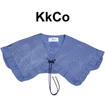 KkCo 코 프릴 탈착식 옷깃 빅 칼라 드로 코드